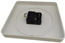 Vintage 1970 Philips Space Age Wanduhr in cremefarbe - Bild 3