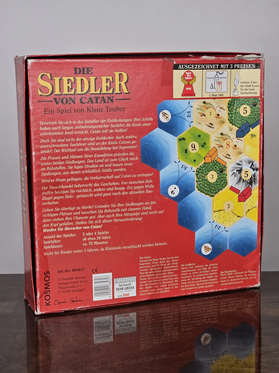 DIE SIEDLER VON CATAN (1995) inkl. Ergänzungs-Set( 5 - 6 Spieler*innen)- Gesellschaftsspiel - KOSMOS  – Bild 2