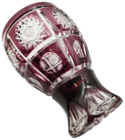 Böhmischer Kristallbecher Bleikristall Transparent | Sammlerstück - Bild 5