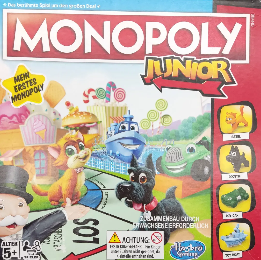 Monopoly Junior - Gesellschaftsspiel - Hasbro  - Bild 1