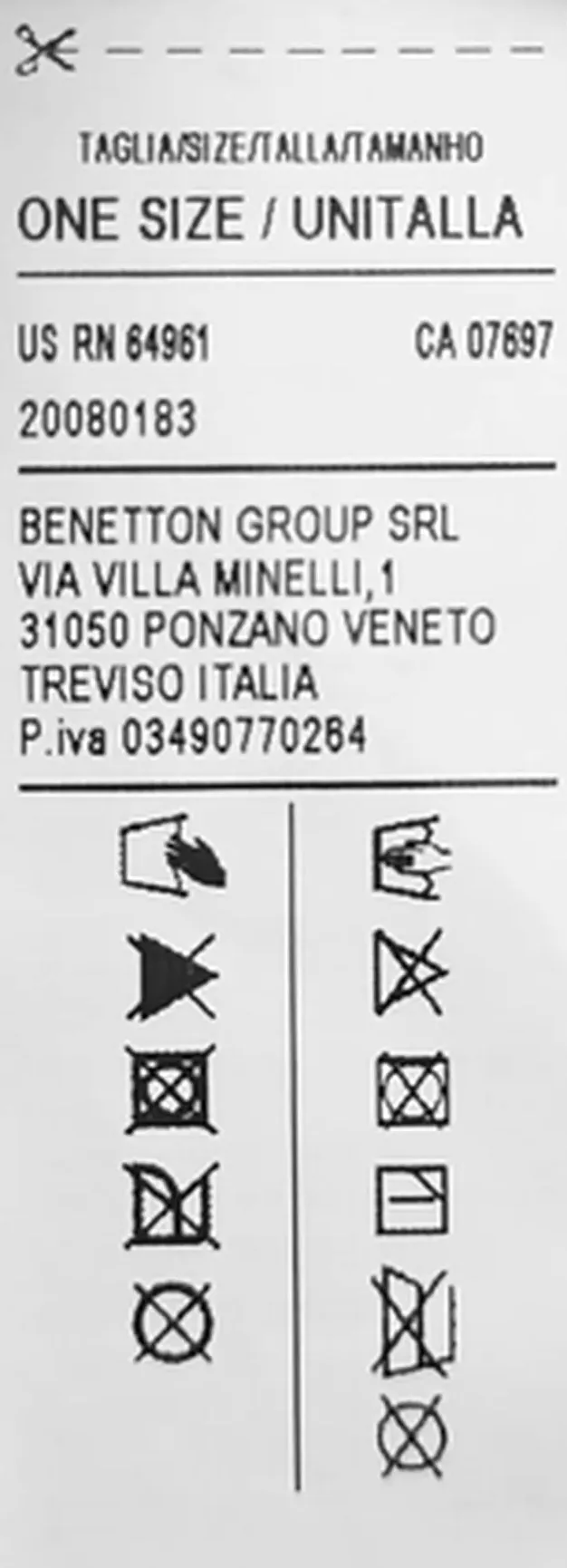 United Colors of Benetton Kinderschal dunkelblau/weiß gemustert Gr. One Size – Bild 3