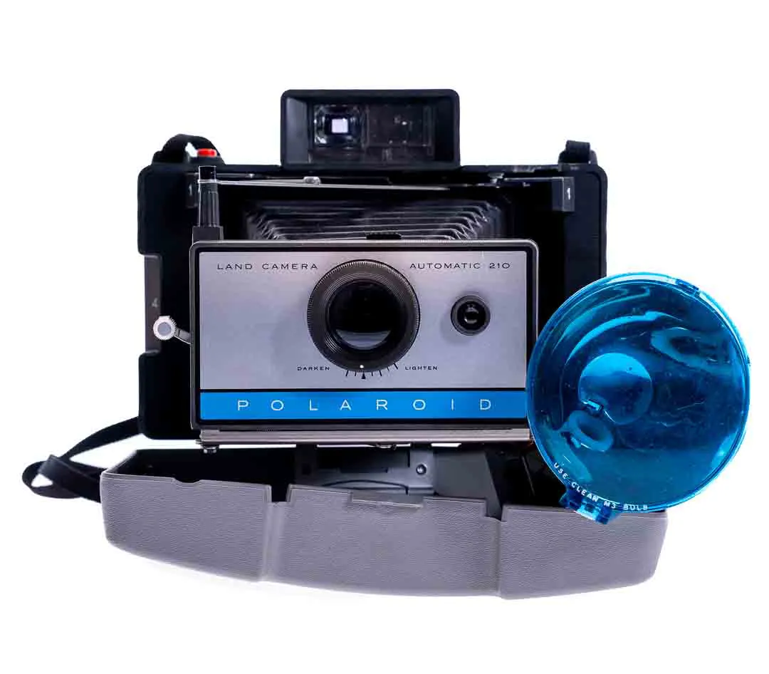 POLAROID 210 Automatic Land Kamera Vintage Sofortbildkamera mit Blitz (Modell 268) – Bild 3