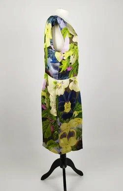 Luisa Cerano Bemustertes Midikleid - Größe 42, Seide, Viskose, Polyester - Bild 2