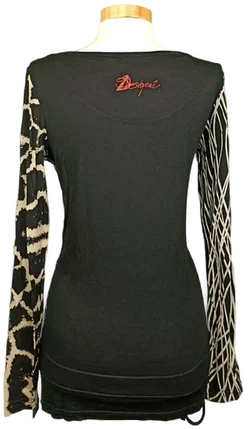 Desigual Damentop gemustert Gr. S - Bild 2