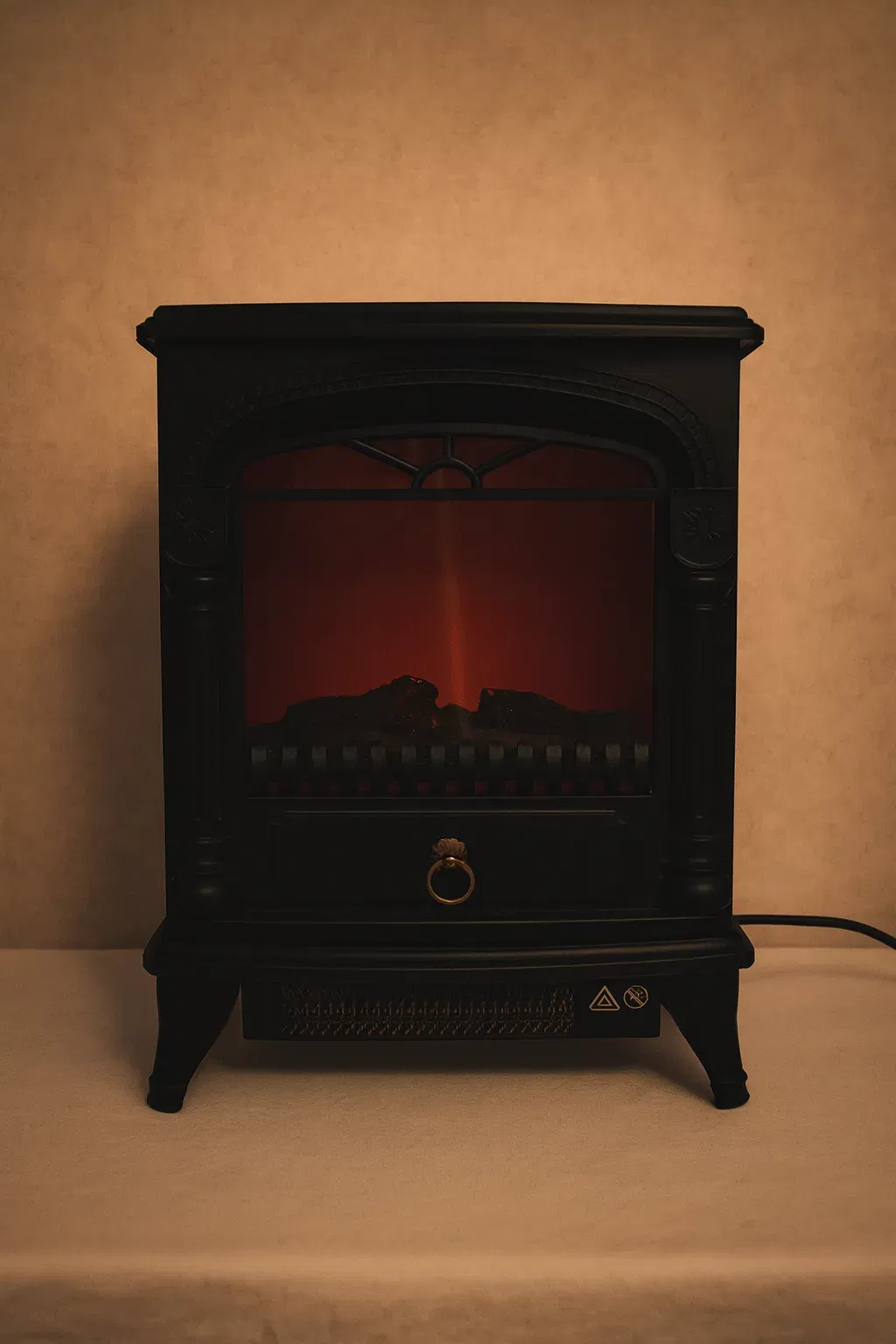 Elektrischer Kaminofen DS Produkte SF-1516 – 1950 W, Retro-Design, mit Flammeneffekt - Bild 4