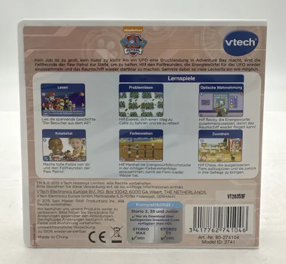 Vtech Storio HD - Paw Patrol - Lernspiel – Bild 2