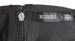 Missguided Damen Stretch-Minikleid schwarz Gr. XXS - Bild 3