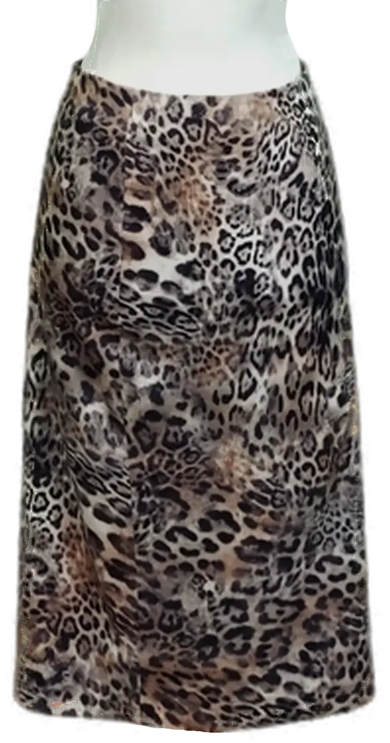 Marc Cain Damen Midikleid mit Leopardenprint in Braun/Beige, Gr. 36 - Bild 1