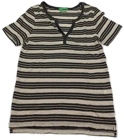 United Colors of Benetton Kindershirt schwarz/weiß Gr. XS/ECH – Vorschau 1