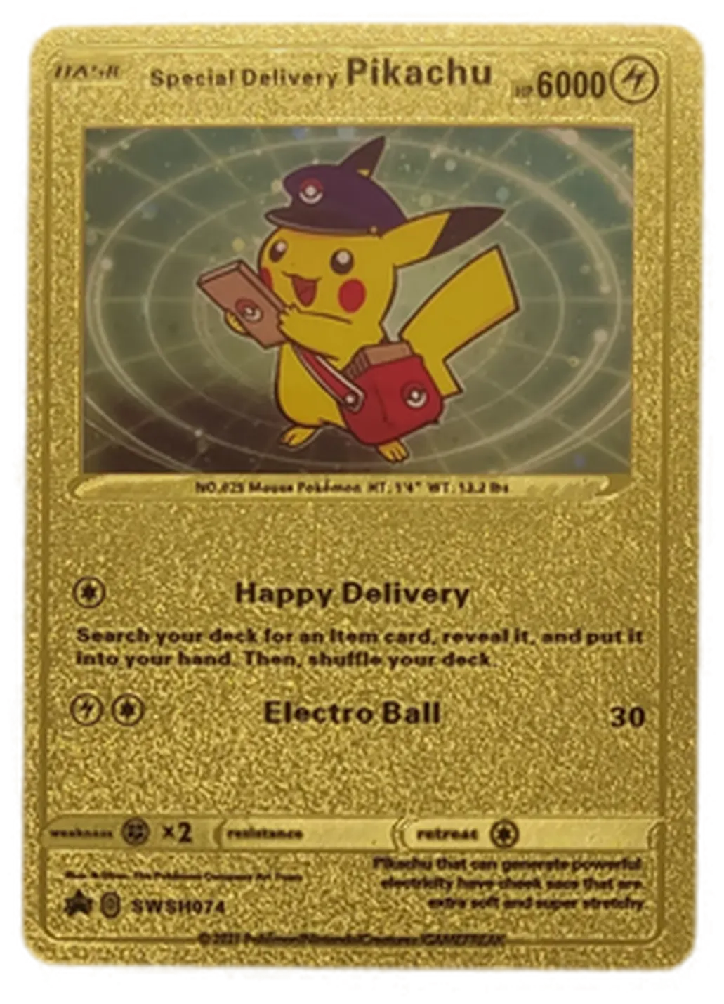 Pokémon Sammelkarte Goldfolie Special Delivery Pikachu BASIC  - Bild 4