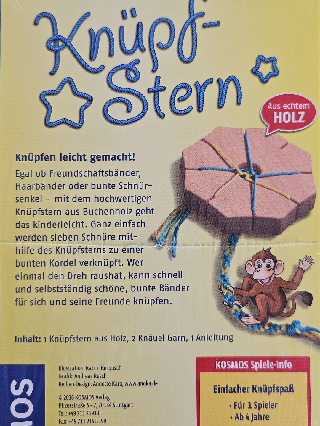 Knüpfstern - Lernspiel - KOSMOS – Bild 3