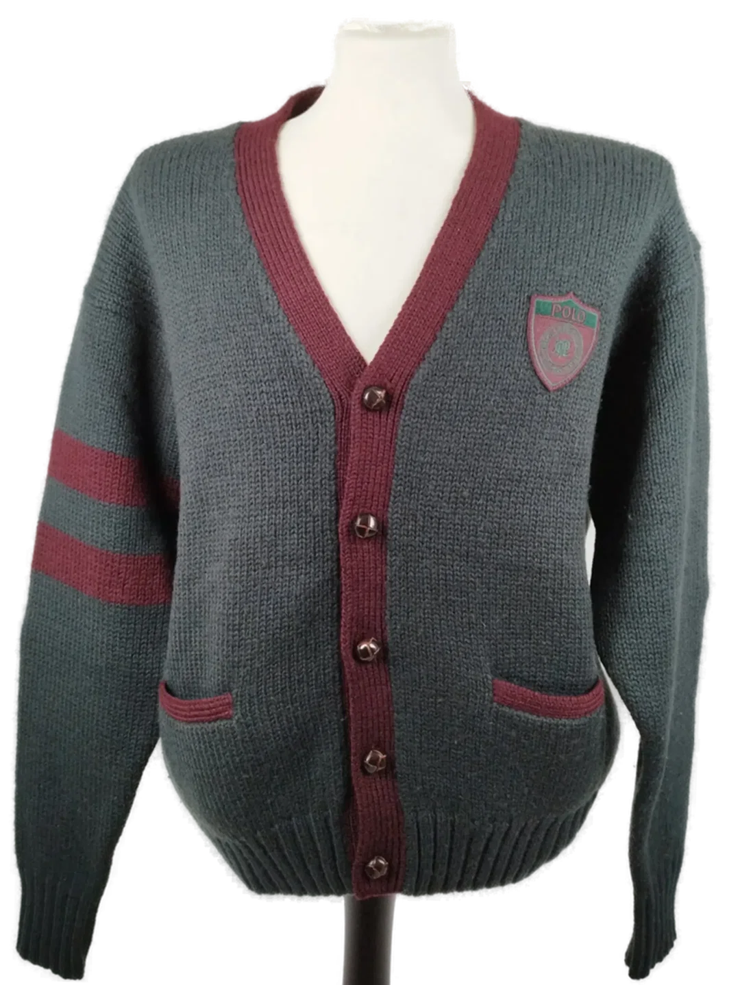 Ralph Lauren Polo Cardigan - Gr. L / 100% Wolle - Bild 1