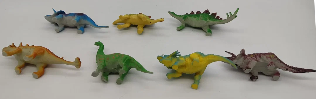 Dinosaurier Figuren 4 Beiner Konvolut 7 Stück  – Bild 5