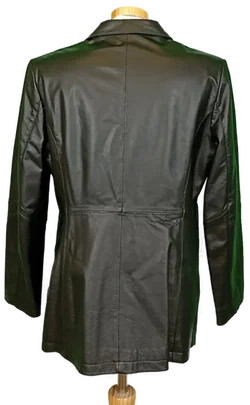 Fabiani Herren Leder Jacke schwarz Gr. 44 – Vorschau 2