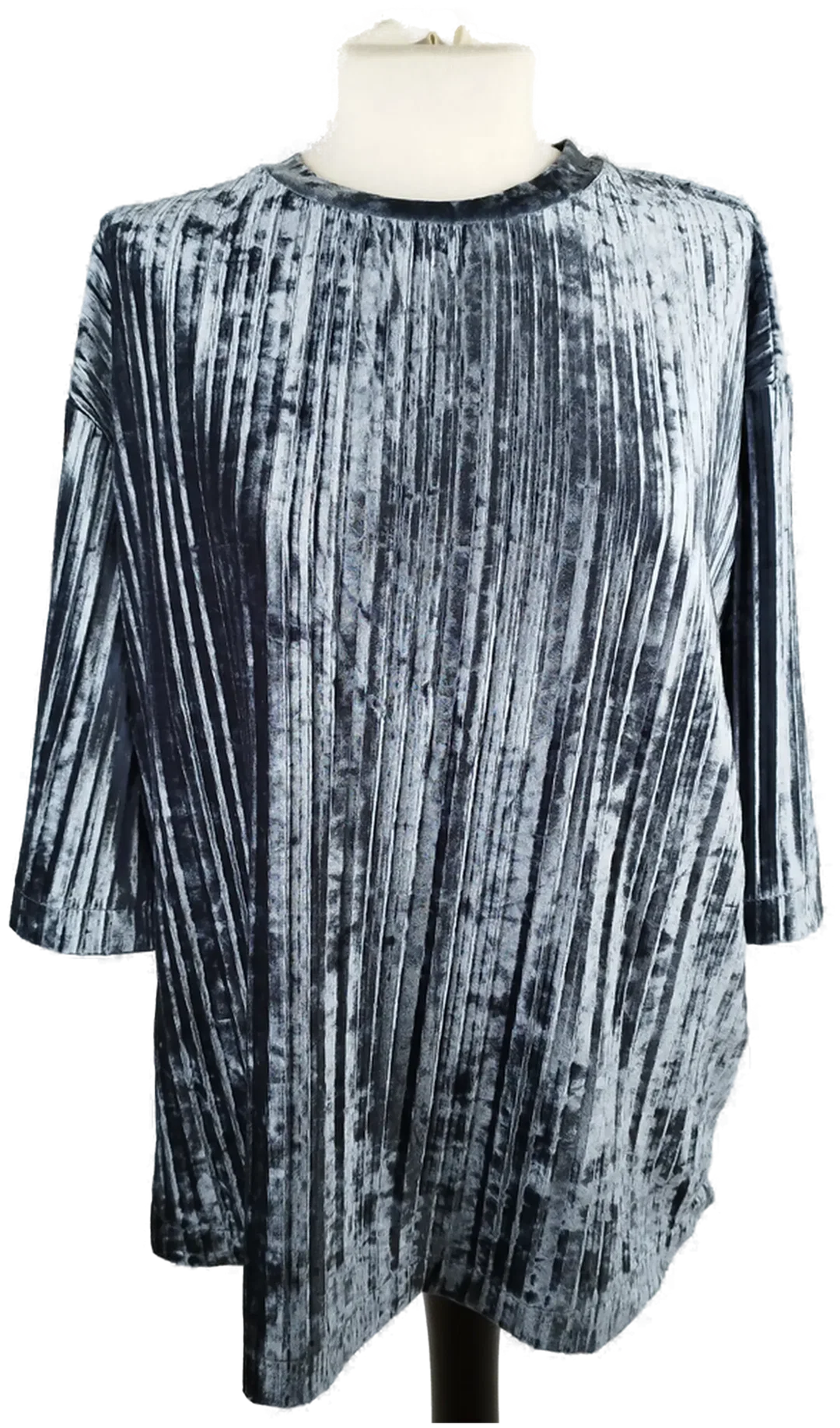 MANGO T-Shirt im schimmerndem Look - Gr. S  - Bild 1