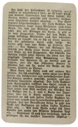 Antikes Quartettspiel 