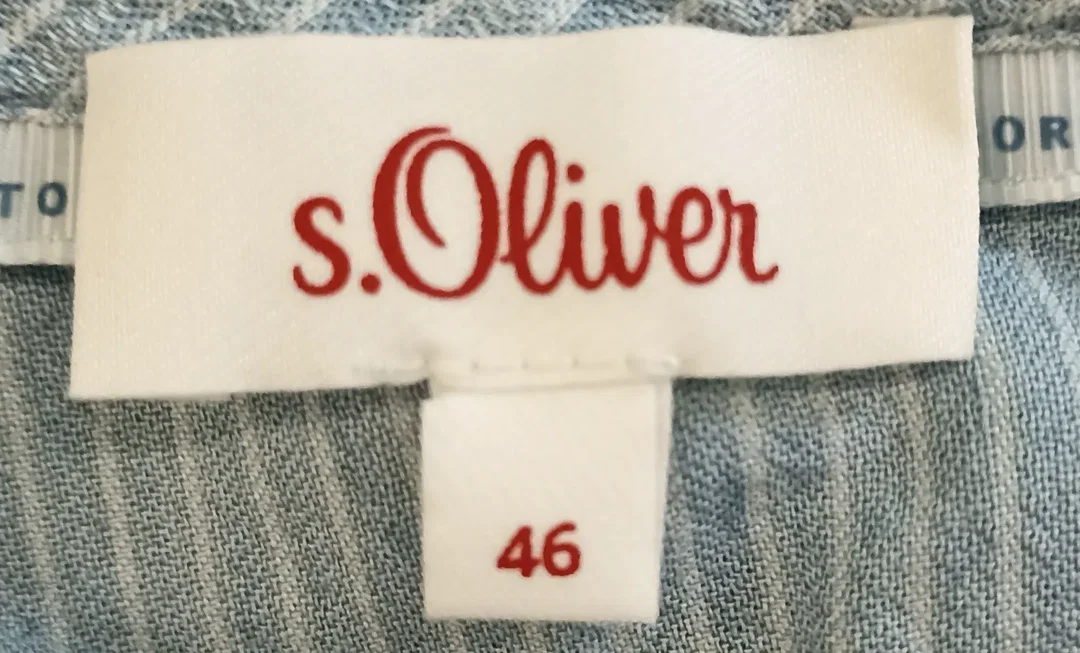 s.Oliver Damenbluse blau/weiß gestreift Gr. XL – Bild 3