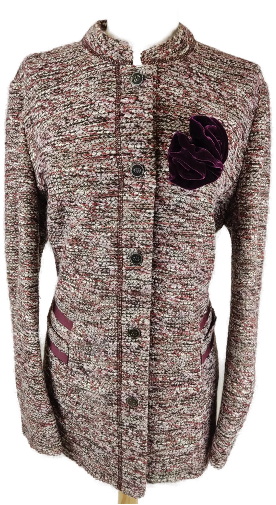 Gerry Weber Damen-Jacke mauve-braun meliert - L/40 - Bild 1