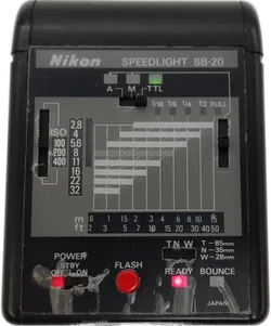 Nikon Speedlight SB-20 Blitzlicht mit Tasche - Bild 2