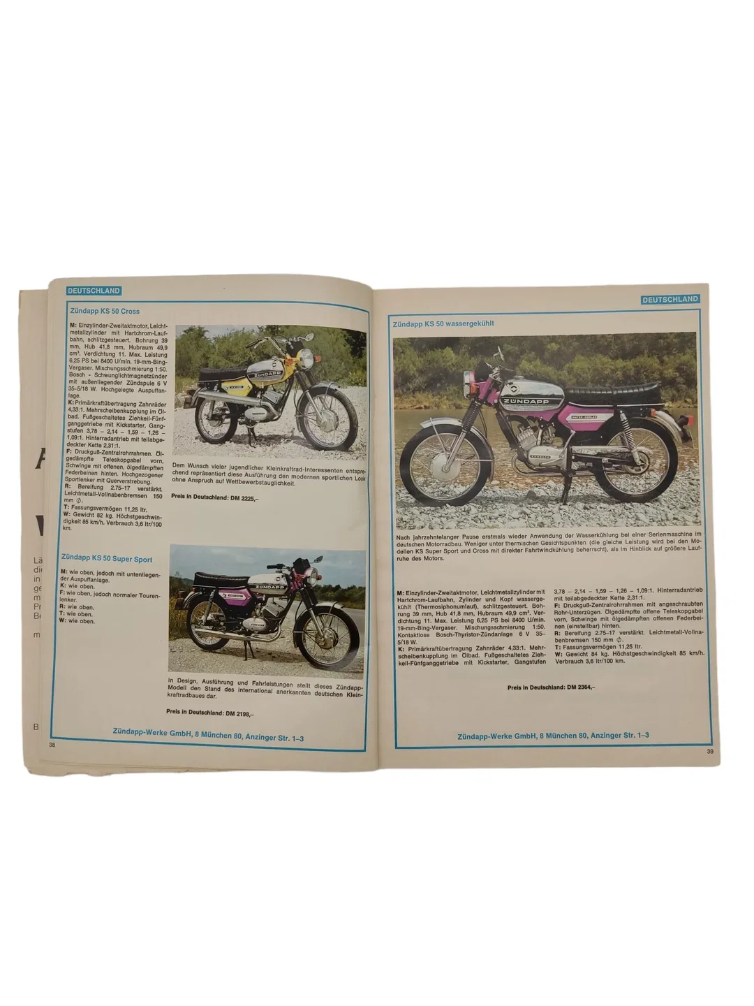 Siegfried Rauch (Chefredakteur) - Motorrad-Katalog 1975 - Serienmaschinen, Rennmaschinen Mopeds und Mofas mit Farbe – Bild 3