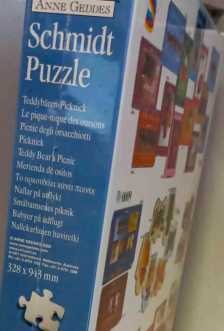 Schmidt Anne Geddes Panorama Puzzle Teddybären-Picknick 1000 Teile – Bild 2
