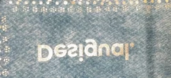 Desigual Damen Tuch hellblau mit silbernen Akzenten - Bild 2