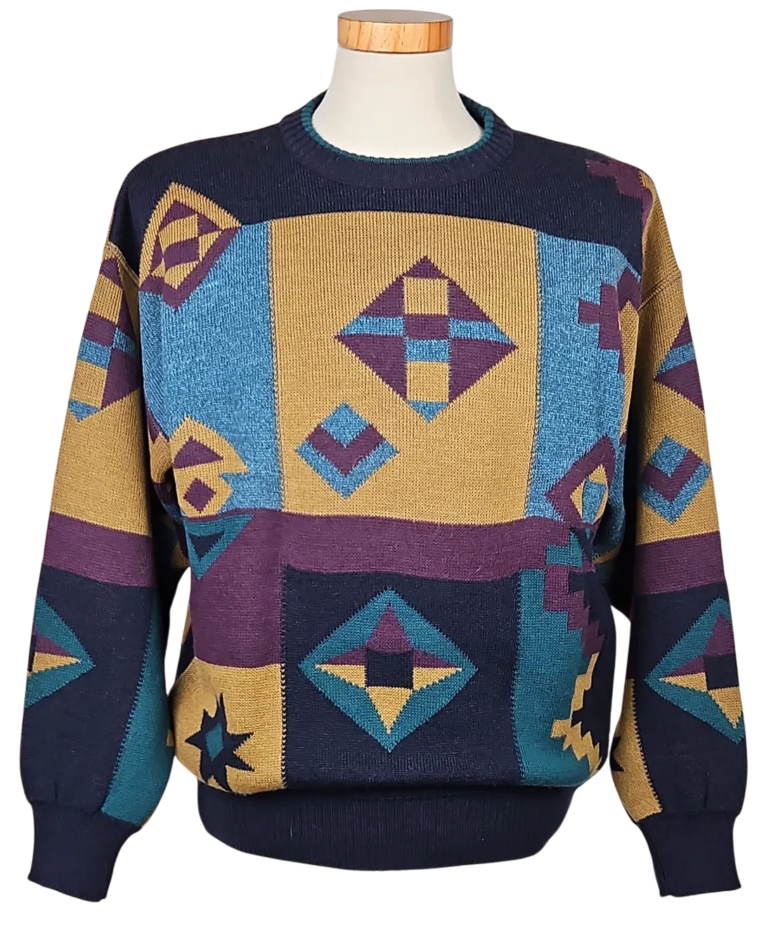 JOCKEY Vintage Herren Strickpullover, multicolor - Gr. M  - Bild 1