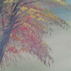 Öl-Malerei einer Landschaft - Bob Ross Technik / ohne Bilderrahmen! – Vorschau 4