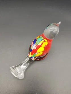 Kleiner Vogel aus buntem Glas - Bild 4