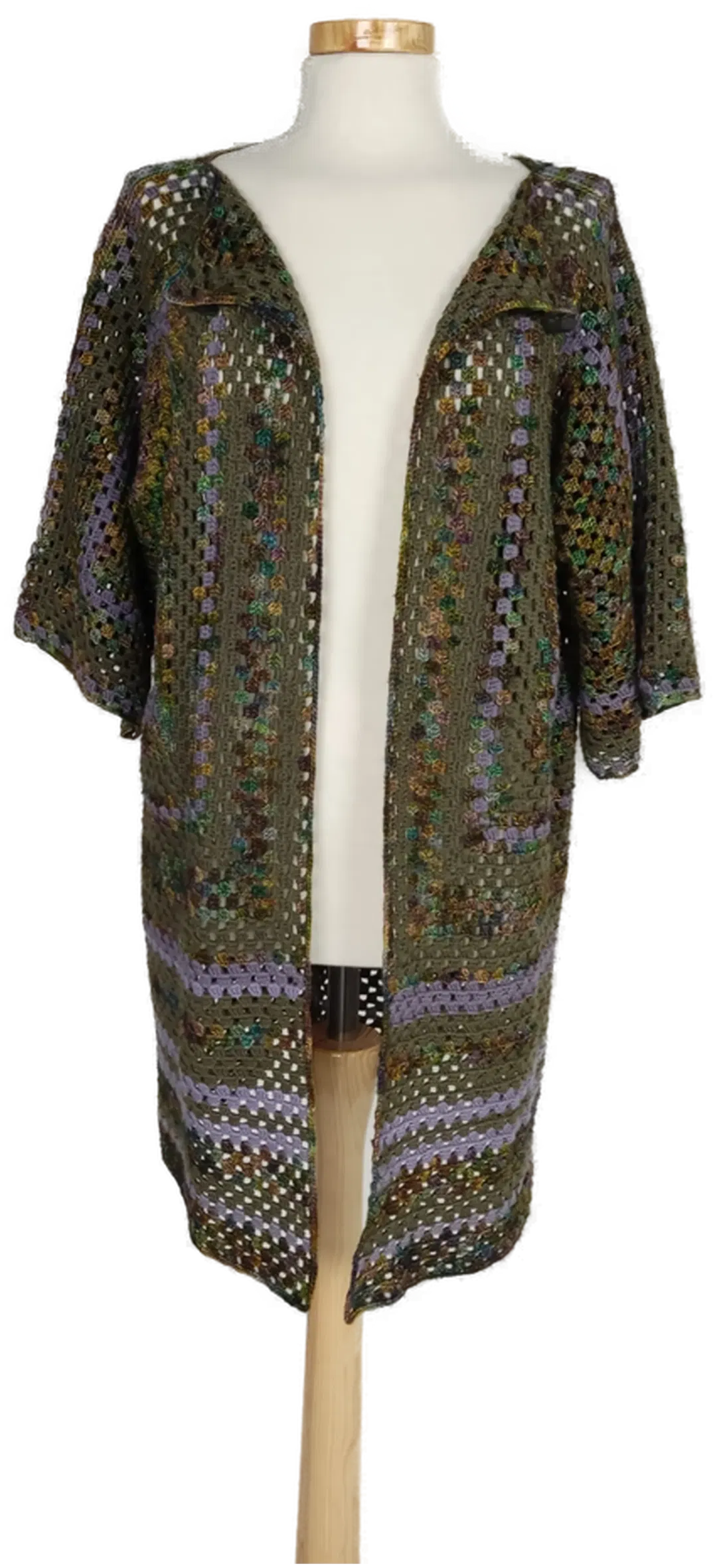 Damen Woll-Gilet gemustert - XL/42 - Bild 4