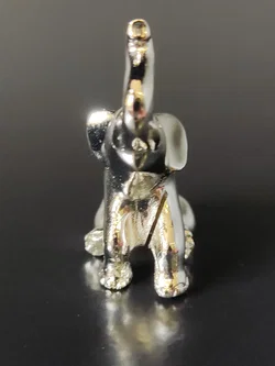 Set von sechs versilberten Elefanten-Tischkartenhaltern, Hersteller Saint Hilaire Paris,  – Vorschau 7