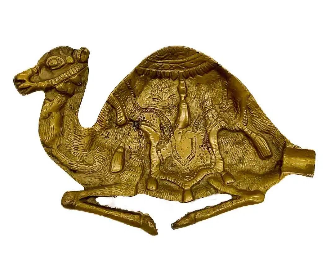 Vintage Kamel Aschenbecher aus Messing - Bild 1