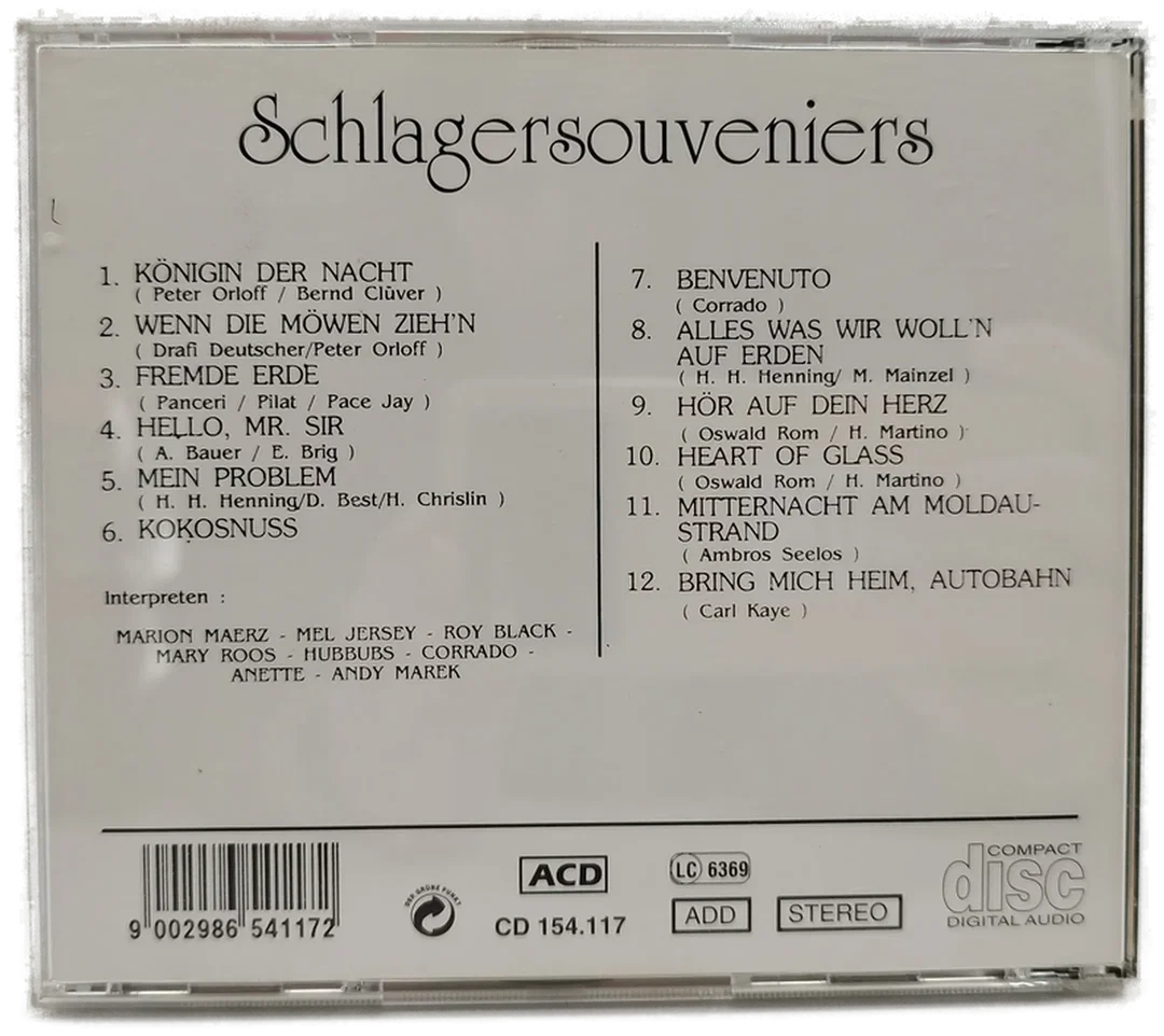 Schlagersouveniers - CD mit verschiedenen Interpreten! – Bild 2
