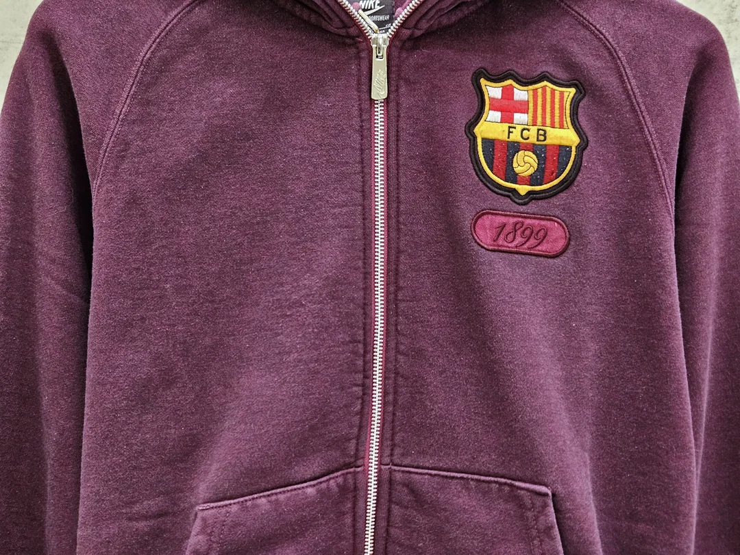 NIKE x FC BARCELONA Damen Trainingspullover, lila - Gr. S – Bild 3