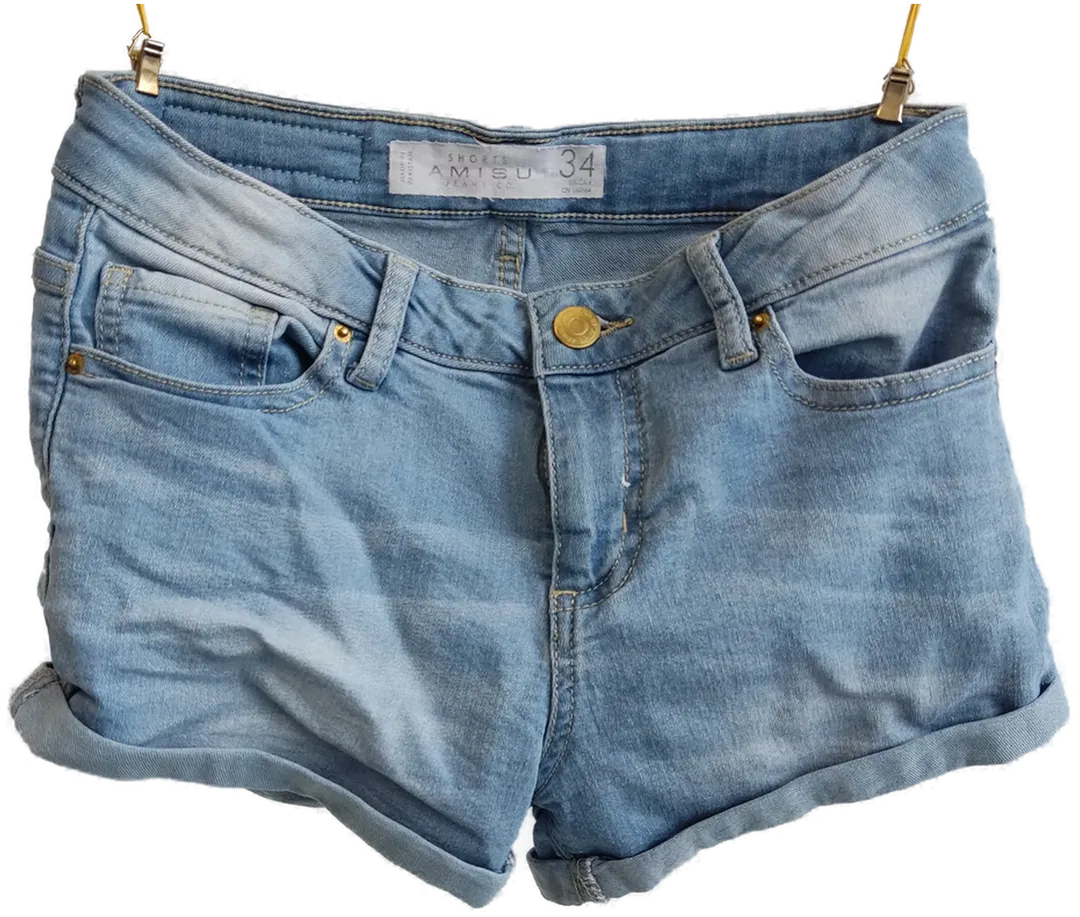 AMISU Damenshorts blau -  Gr. 34 - Bild 4