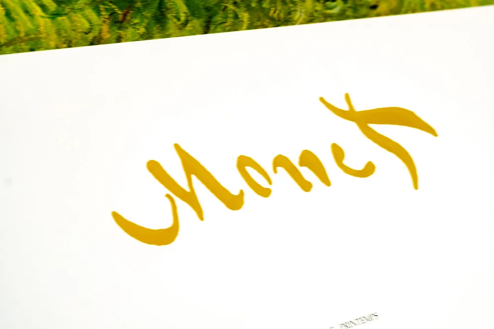 Kunstdruck Claude Monet "Printemps a Giverny" – Bild 3