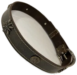 Trachtengürtel Leder braun - Bild 1