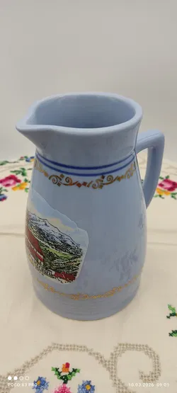 Lilien Porzellan Krug mit 2 Bechern 'Schneeberg' | Retro-Charme - Bild 7