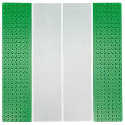 LEGO Grundplatte mit Straße 32 x 32 Noppen grün - Bild 1