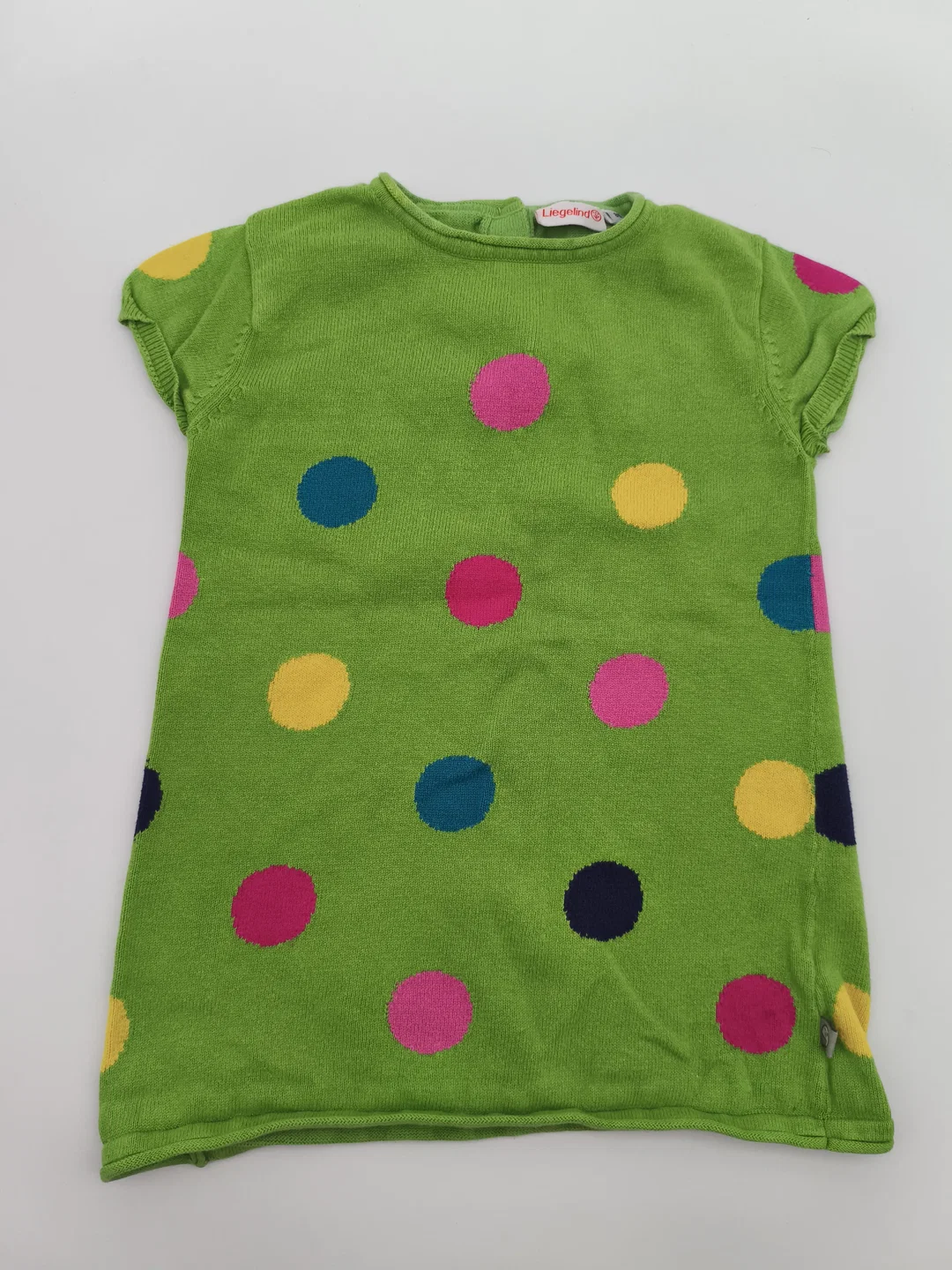 Liegelind, Strickkleid, Gr. 92, gepunktet – Bild 1