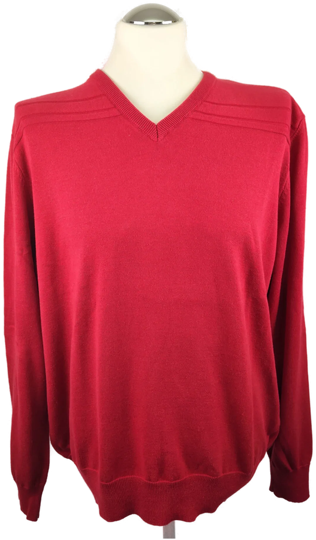Herrenpullover C&A Rot mit V-Ausschnitt | Casual-Klassiker – Bild 1