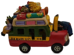 Keramik Chiva-Bus 'Colombia'  |  Handbemalt Folklore - Bild 1