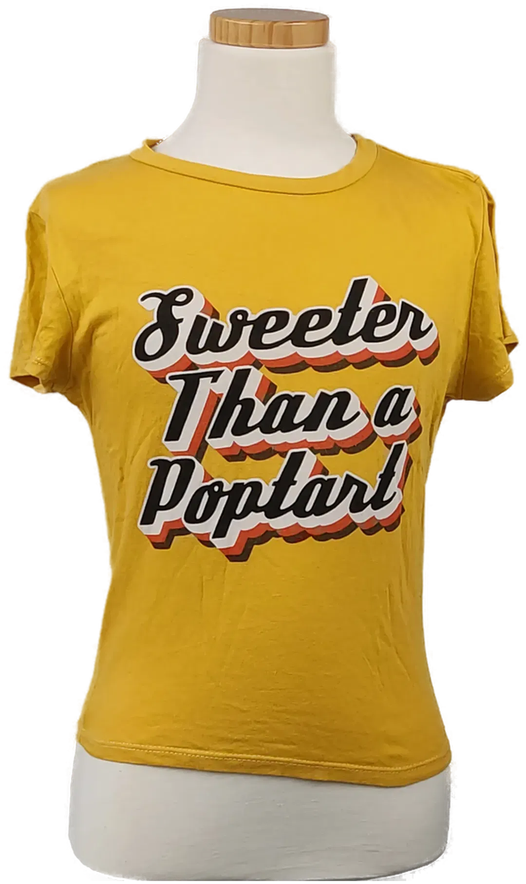 FASHION NOVA Kinder T-Shirt mit Aufdruck gelb - Gr. 111-116 - Bild 1