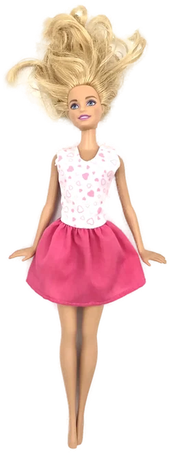 Mattel Barbie-Puppe mit pinkem Minikleid - Bild 2
