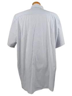 Seidensticker Herren Kurzarmhemd, weiß/blau - Gr. 46/XXL - Bild 3