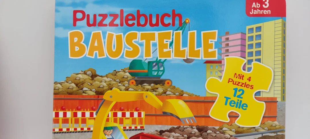  Puzzlebücher 2 Stück Feuerwehr und Baustelle – Bild 4