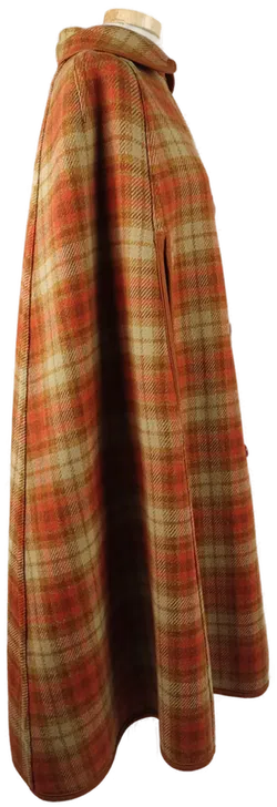 Wetherall Vintage-Cape / Beidseitig verwendbar / kariert bzw. unifarben / Einheitsgröße - Bild 3