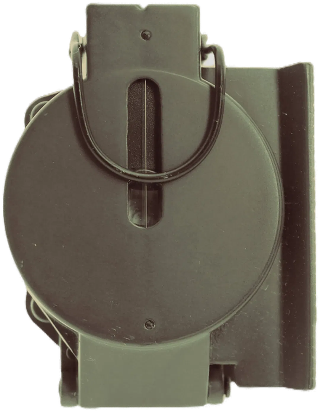 Militär-Kompass – Klappkompass mit Peilung & Lineal, ca. 7,5 cm, olivgrün - Bild 2