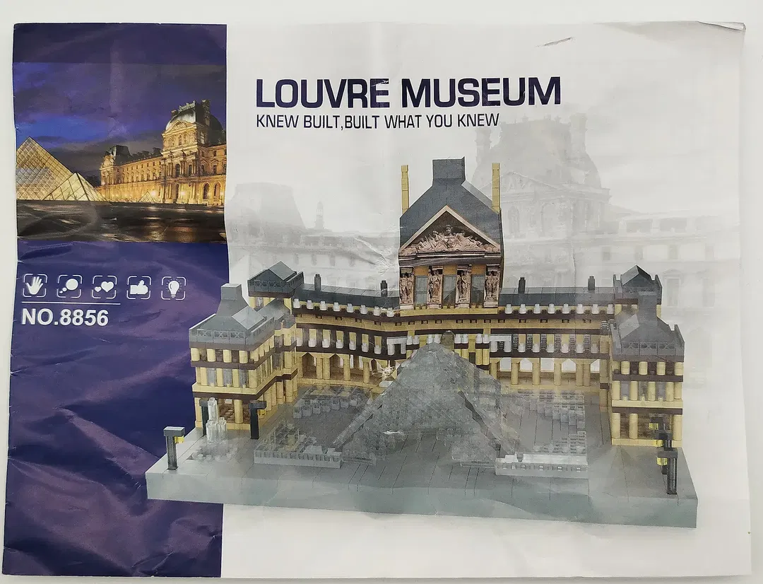 Klemmbausteineset Sonstige Louvre-Museum Modell | Mini-Architektur - Bild 4