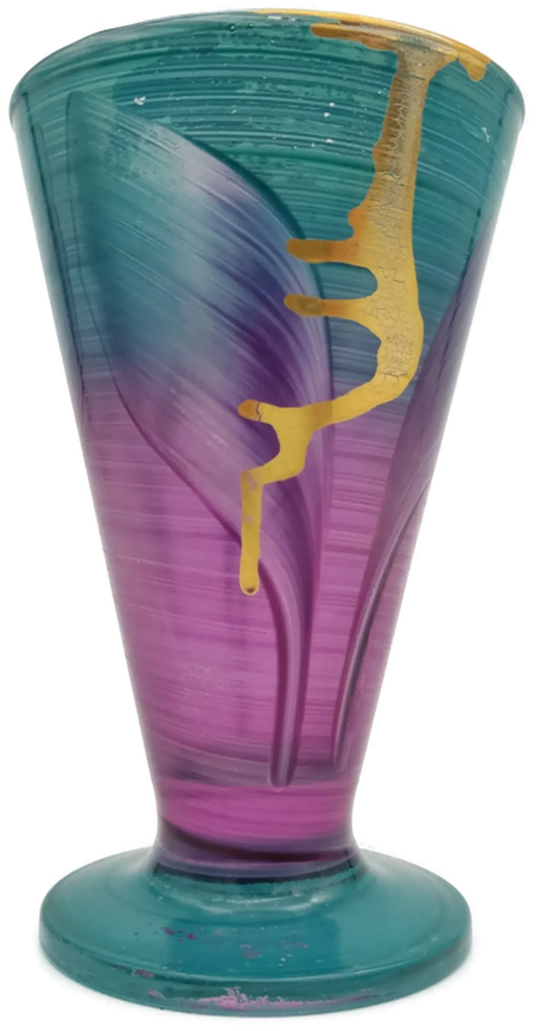 Glasbecher mit goldenen Verzierungen - Bild 1